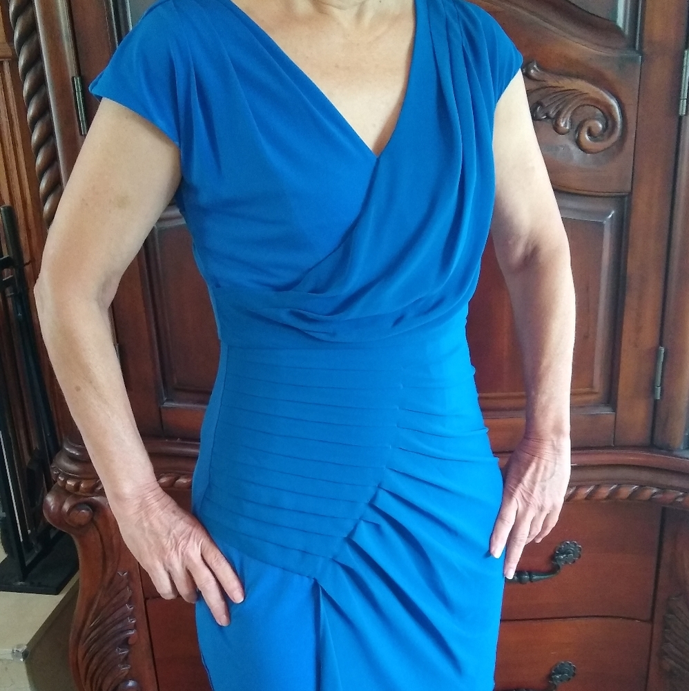 Max and Cleo Blue Dress